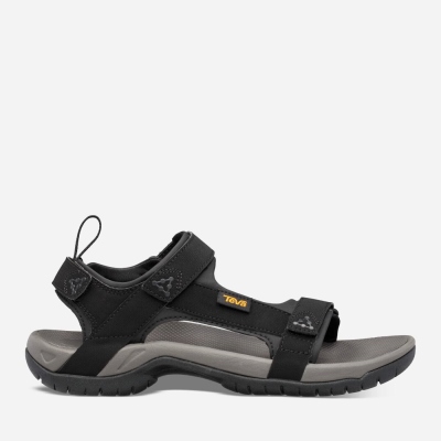 Teva Meacham - Men's Teva Hiking Sandals - Black | India (LEIF58132)